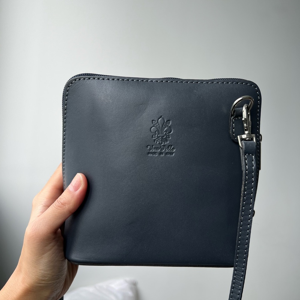 Genuine leather mini cross body bag Italy